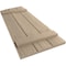 Ekena Millwork Rough Sawn 3 Board Joined Board-n-Batten w/Elliptical Top Faux Wood Shutters, 16 1/2W x 76H, PR SHUBJL16X76RSPR - alternate 4